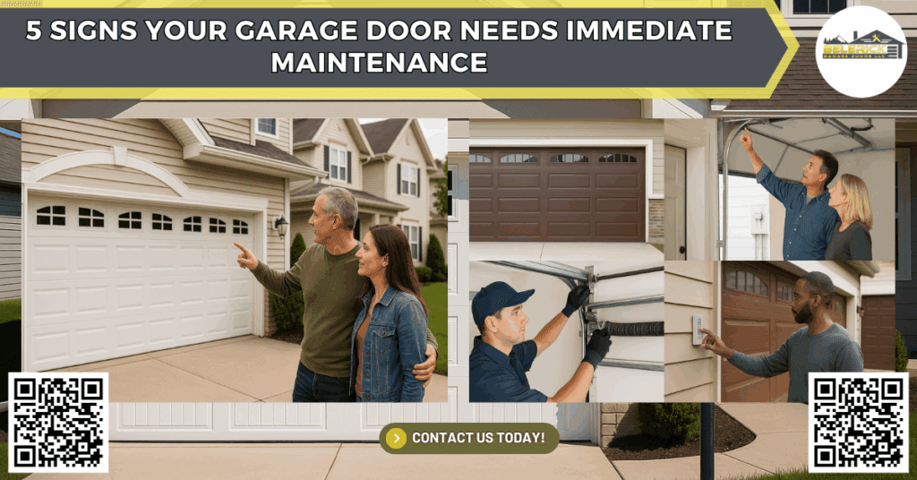 5 Signs Your Garage Door Needs Immediate Maintenance - Belerick Garage Doors LLC