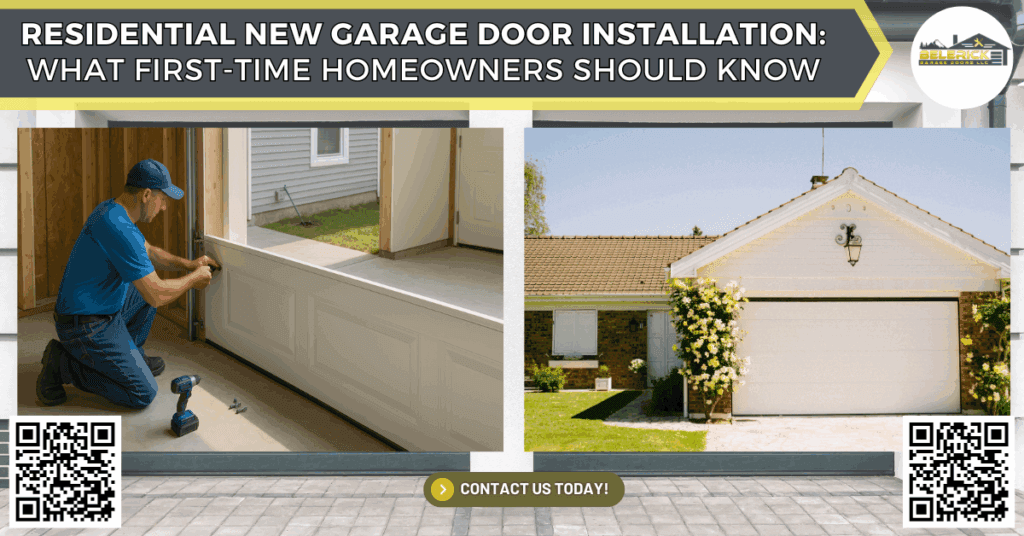 Residential New Garage Door Installation: What First-Time Homeowners Should Know - Belerick Garage Doors LLC