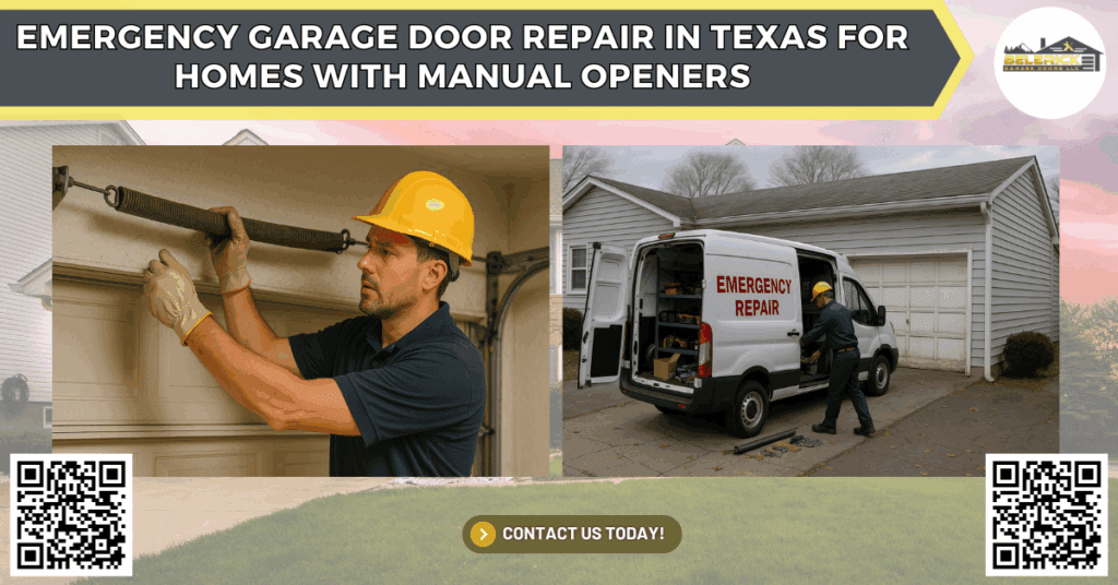Emergency Garage Door Repair in Texas for Homes with Manual Openers - Belerick Garage Doors LLC