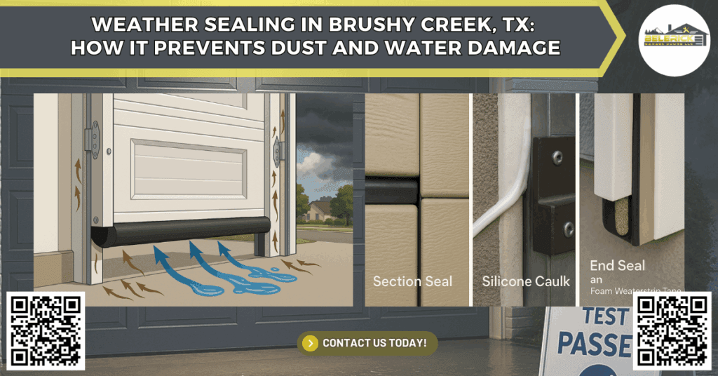 Weather Sealing in Brushy Creek, TX: How It Prevents Dust and Water Damage - Belerick Garage Doors