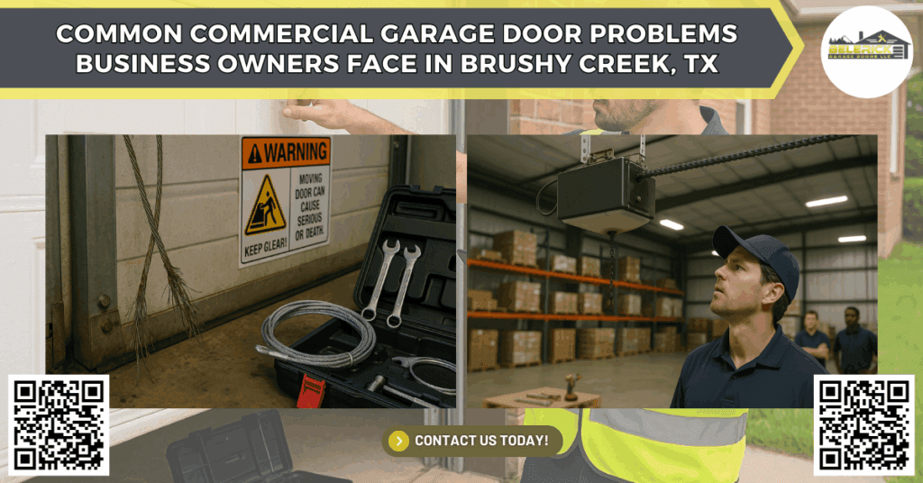 Common Commercial Garage Door Problems Business Owners Face in Brushy Creek, TX - Belerick Garage Doors