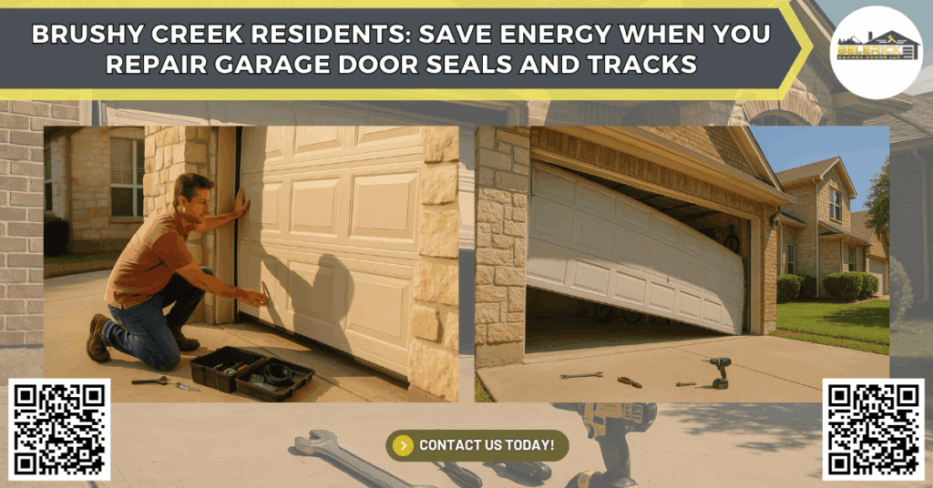 Brushy Creek Residents: Save Energy When You Repair Garage Door Seals and Tracks - Belerick Garage Doors