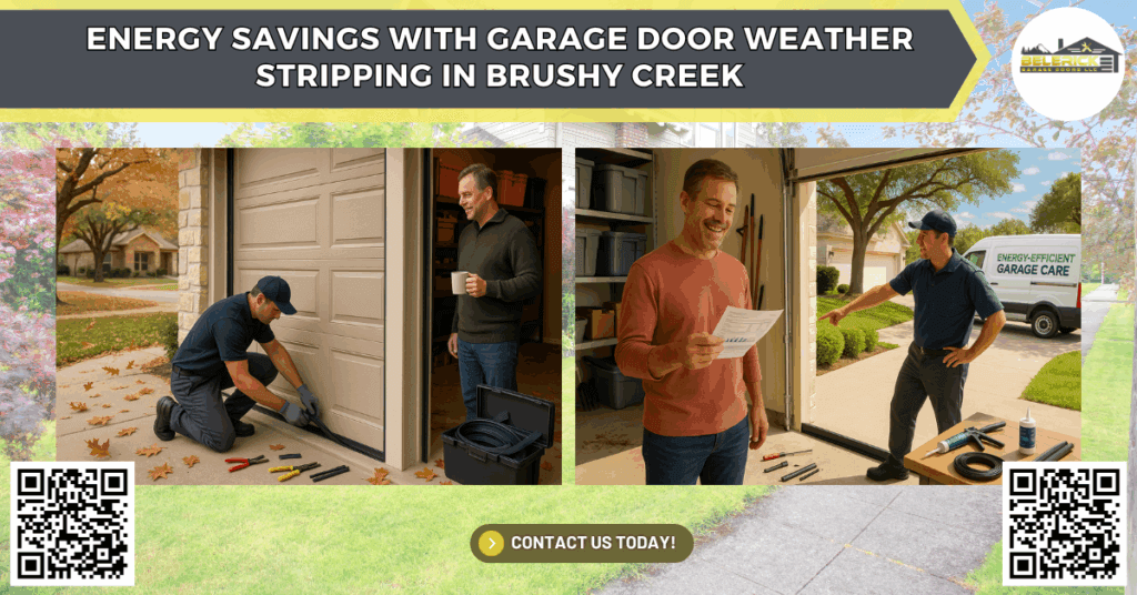 Energy Savings with Garage Door Weather Stripping in Brushy Creek - Belerick Garage Doors